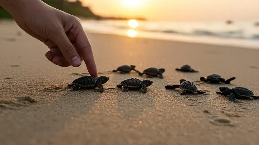Liberación de tortugas